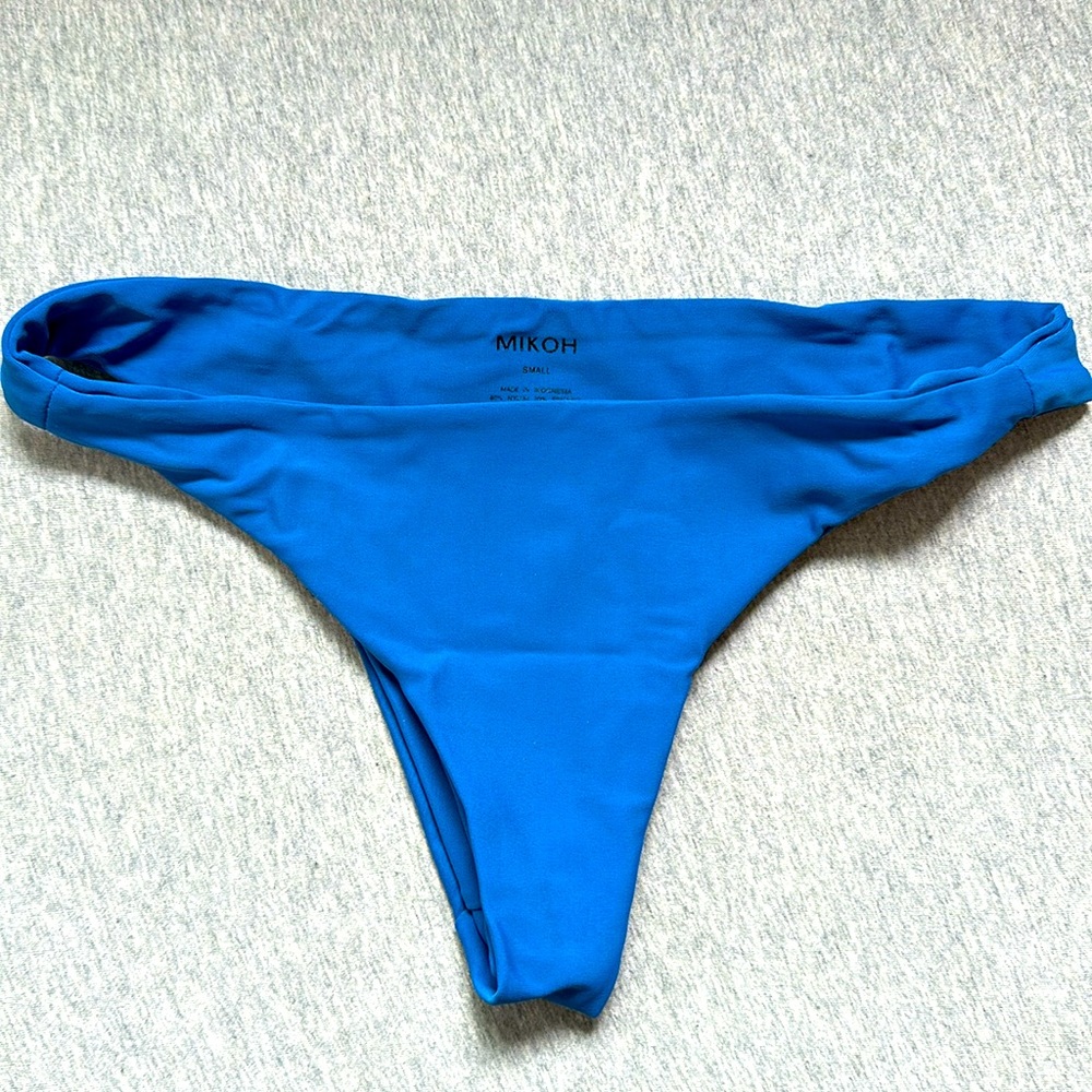 MIKOH blue cheeky bikini bottom